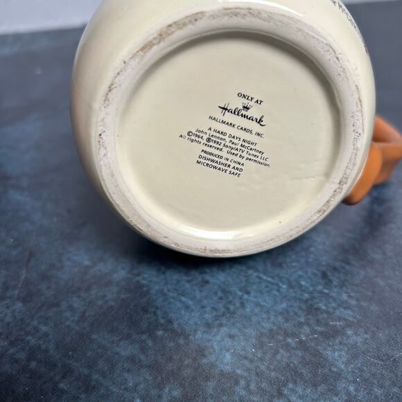 Vintage 90's Hallmark Beatles Hard Days Night Coffee Mug - Picture 7 of 7